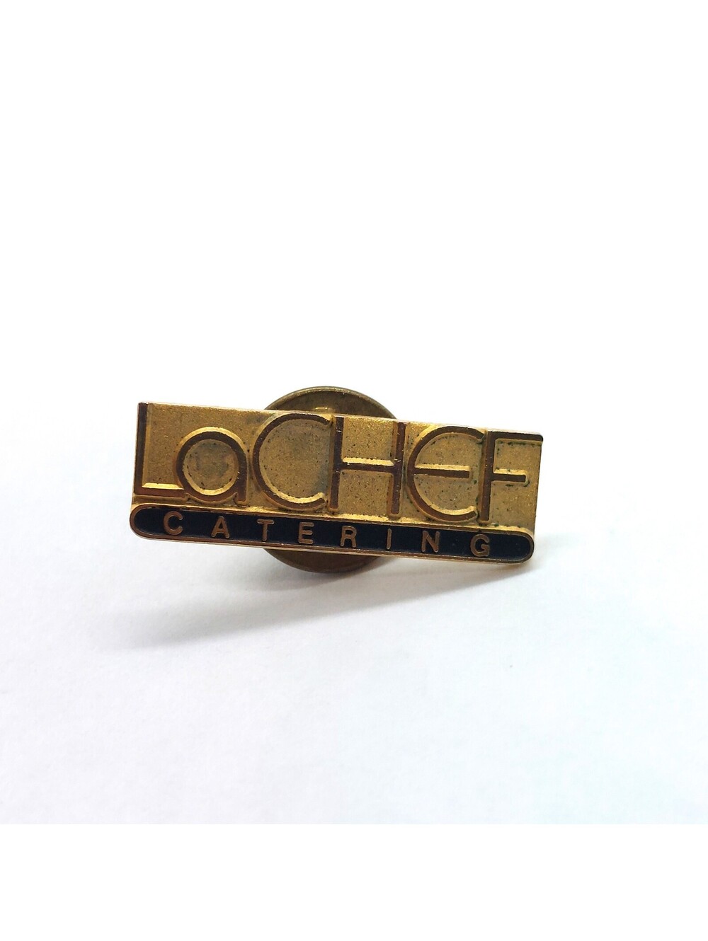 Vintage LaChef Catering Corporate Logo Pin Food Service Restaurant Employee